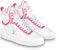 (W) Louis Vuitton Boombox Ankle Sneakers 'Putih Merah Jambu' 1A95MF