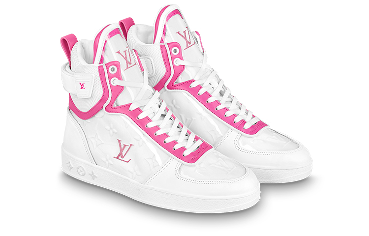 Lookbook (W) Louis Vuitton Boombox Baskets Montantes ''Blanc Rose'' 1A95MF