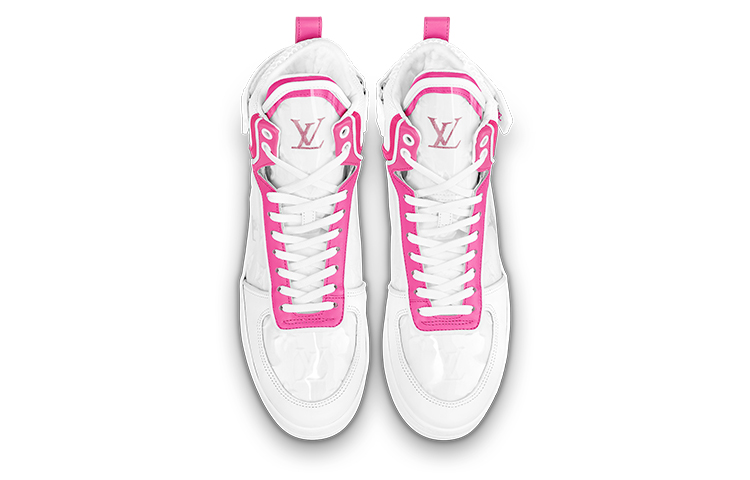Shop (W) Louis Vuitton Boombox Baskets Montantes ''Blanc Rose'' 1A95MF
