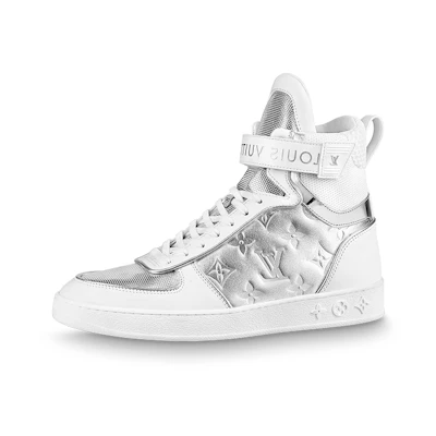 (W) LV Boombox High Top 'Silver White'