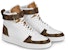 (W) Louis Vuitton LV Boombox High-Top Sneakers Putih 1A87Q2