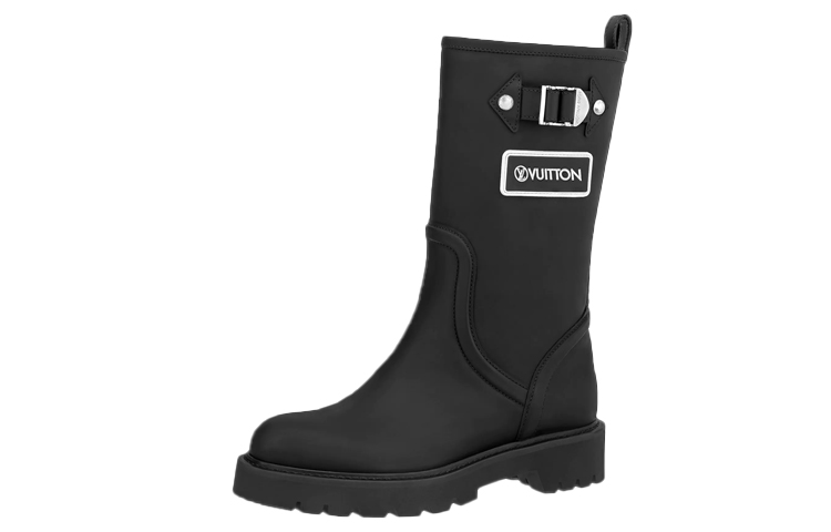 (Women) Louis Vuitton Boot 'Black Leather Slip-On' 1A9H8H