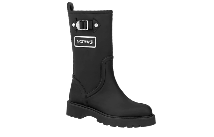 Order (Women) Louis Vuitton Boot 'Black Leather Slip-On' 1A9H8H