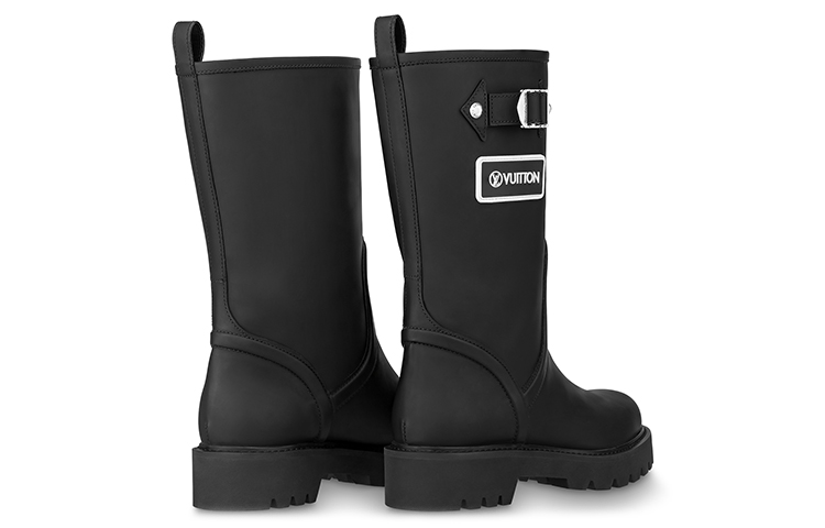 Purchase (Women) Louis Vuitton Boot 'Black Leather Slip-On' 1A9H8H