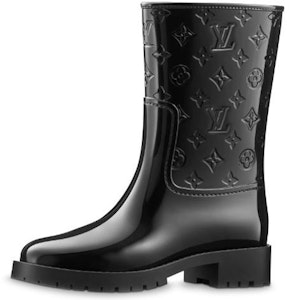 LOUIS VUITTON Drops 高光防水橡膠 半筒靴 女款 黑色 Buy LOUIS VUITTON Drops 高光防水橡膠 半筒靴 女款 黑色
