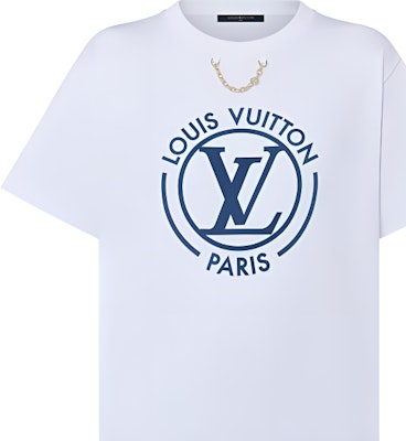 (W) ルイ・ヴィトン バイ ザ プール SS24 ロゴプリント 白 半袖Tシャツ 1AFTTY Lookbook (W) ルイ・ヴィトン バイ ザ プール SS24 ロゴプリント 白 半袖Tシャツ 1AFTTY