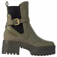 Order (W) Louis Vuitton Sepatu Chelsea Calfskin 'Green Fashion' 1ACAAC