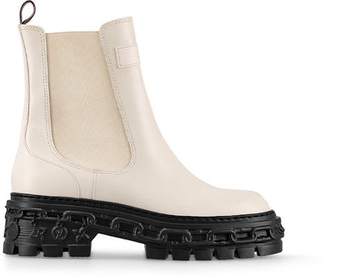 (Women) Louis Vuitton Calfskin Chunky Comfortable Versatile Chelsea Boot 'White' 1AC7YX Order (Women) Louis Vuitton Calfskin Chunky Comfortable Versatile Chelsea Boot 'White' 1AC7YX