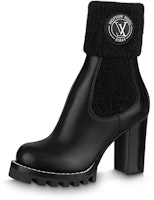 (Women) Louis Vuitton Calfskin Mid-Top Chelsea Boot 'Black' 1AAC20 (Women) Louis Vuitton Calfskin Mid-Top Chelsea Boot 'Black' 1AAC20