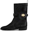 Buy (W) But Angkel Louis Vuitton Calfskin 'Hitam' dengan Gesper dan Hujung Bulat 1ACKPS