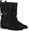 Lookbook (W) But Angkel Louis Vuitton Calfskin 'Hitam' dengan Gesper dan Hujung Bulat 1ACKPS