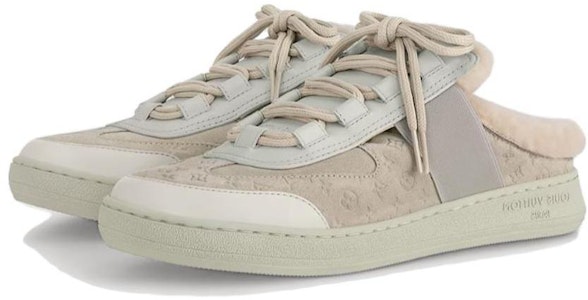 (W) 路易威登小牛皮圆头系带木履鞋‘浅灰色’ 1ACADP Lookbook (W) 路易威登小牛皮圆头系带木履鞋‘浅灰色’ 1ACADP