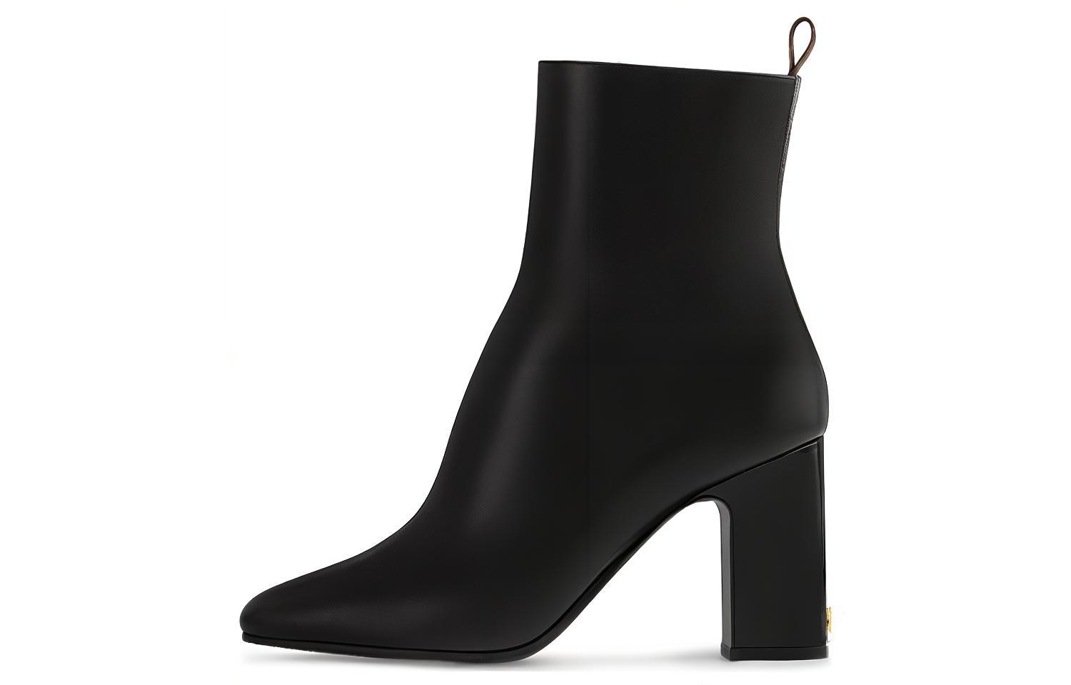 (Women) Louis Vuitton Calfskin Short Boot 'Black' 1ABUQ0