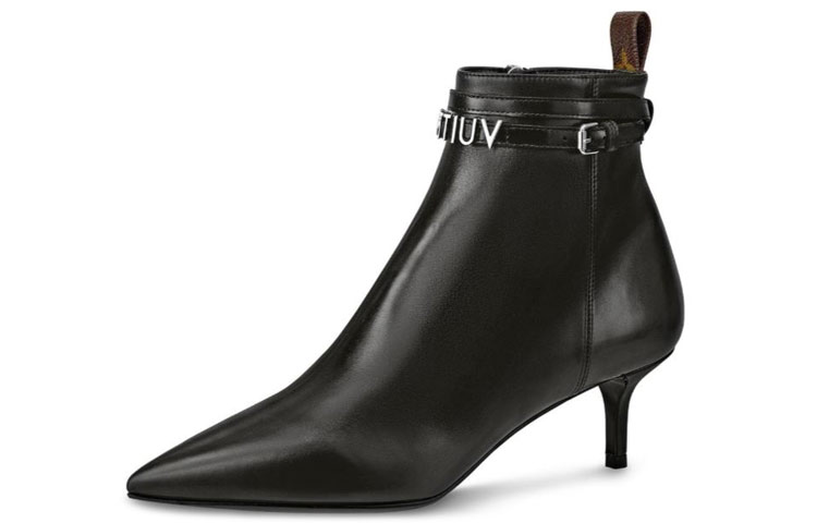 (Women) Louis Vuitton Call Back 'Black Leather Ankle Boot' 1A5LAX