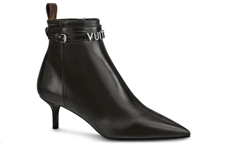 Order (W) Louis Vuitton Sepatu Bot Kulit Hitam Call Back 1A5LAX
