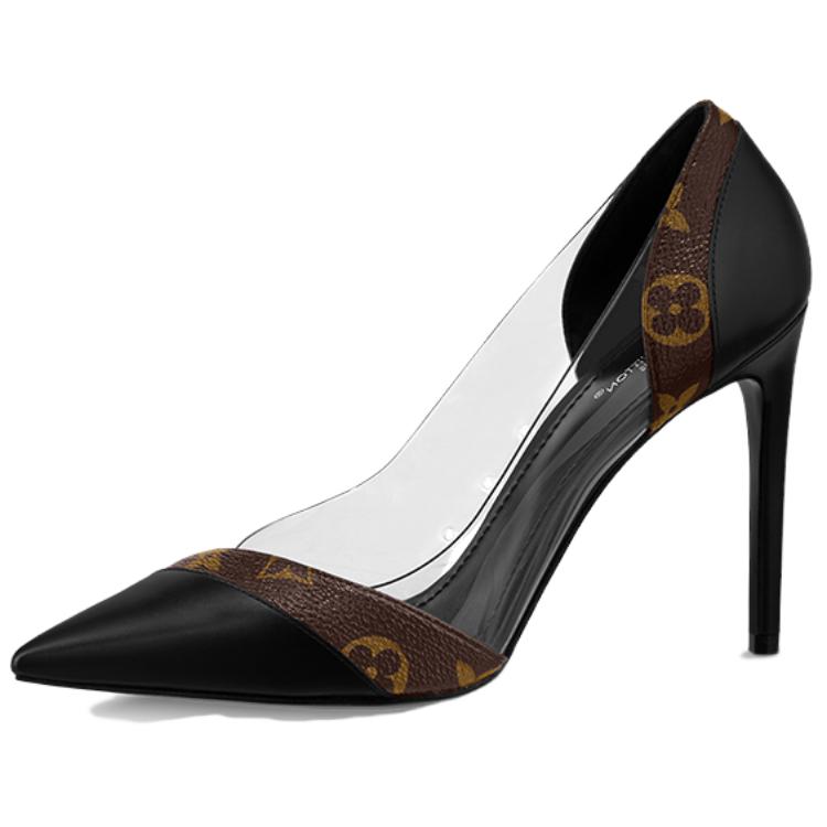 (Women) Louis Vuitton Call Back 'Black Leather Pointed Toe Stiletto' 1ABVRR