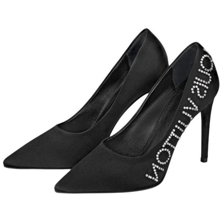 (W) LV Call Back 'Crystal Satin Black Heels' 圖 3