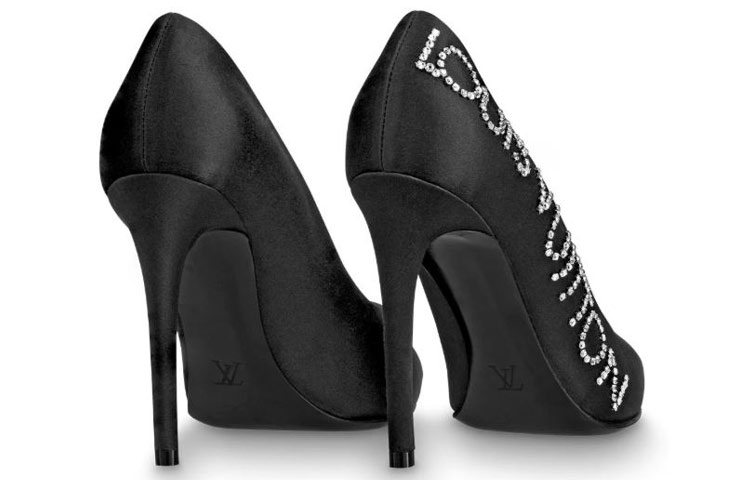 (W) LV Call Back 'Crystal Satin Black Heels' 圖 5