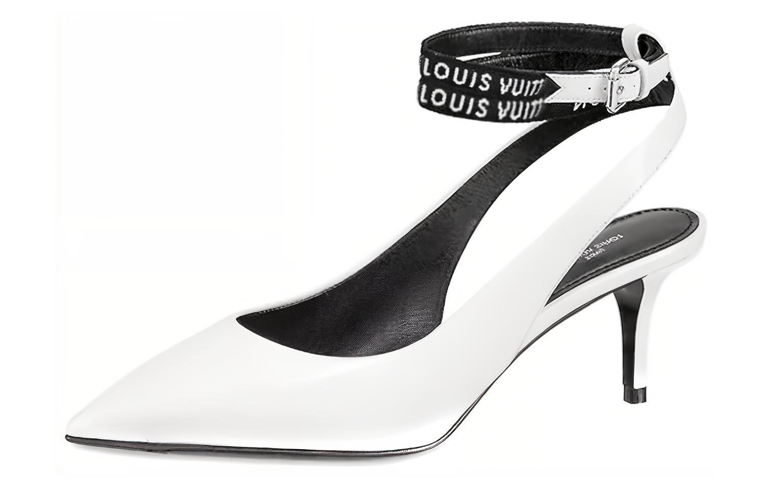 (Women) Louis Vuitton Call Back 'Mirror Calfskin' High Heel White 1A4WXJ