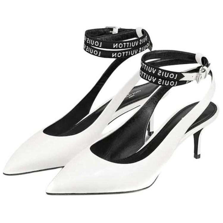(W) LV Call Back 'Mirror Calfskin' High Heel White 圖 3
