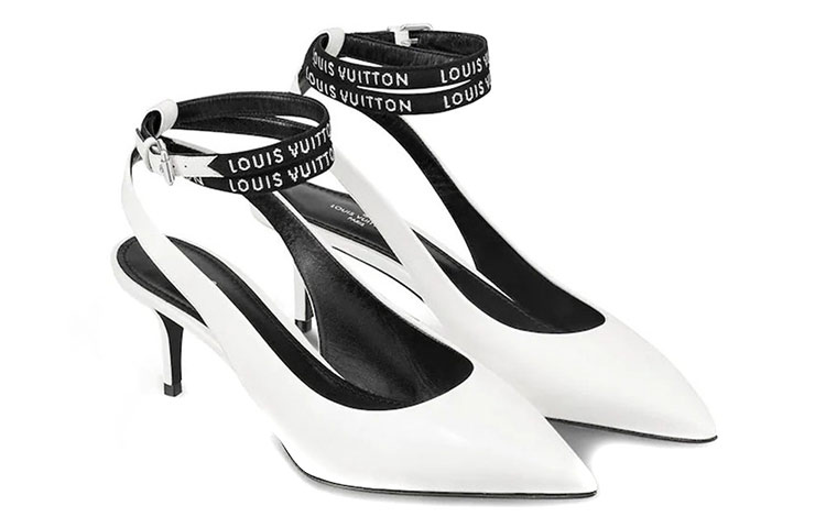 Shop (W) Louis Vuitton Call Back ''Mirror Calfskin'' High Heel Weiß 1A4WXJ