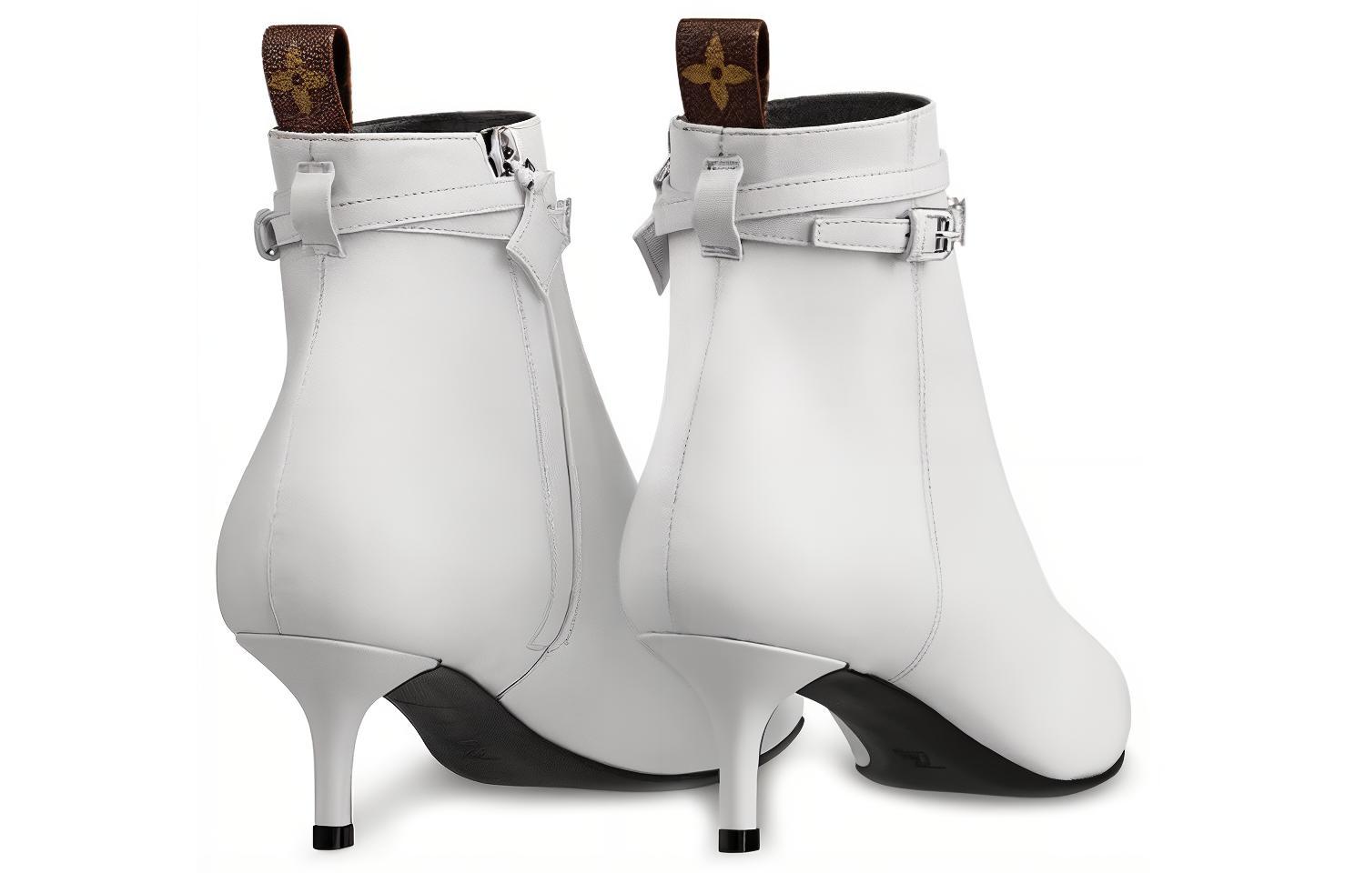 Purchase (W) Louis Vuitton Call Back Enkellaars ''Wit Kalfsleer'' 1A5LAI