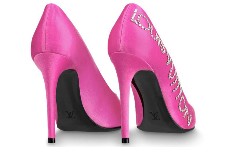 Purchase (W) Louis Vuitton Call Back Talons Hauts ''Satin Rose'' 1A5L24