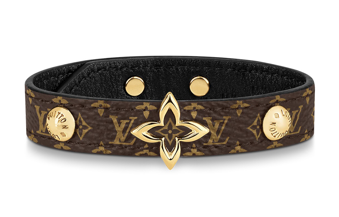 Order (Women) Louis Vuitton Canvas Metal Bracelet - Stylish Casual Fashion Accessory M6534E