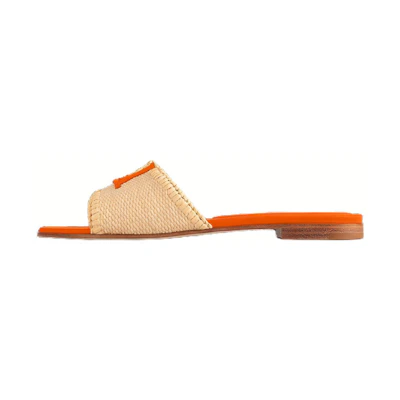(W) LV Capri 'Orange Raffia'