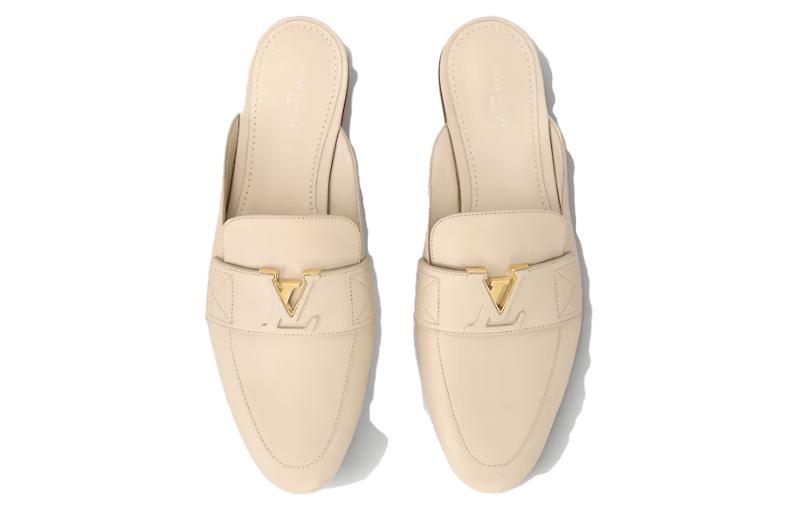 Shop (W) Louis Vuitton Capri ''Mule En Cuir Blanc'' 1ACH6K