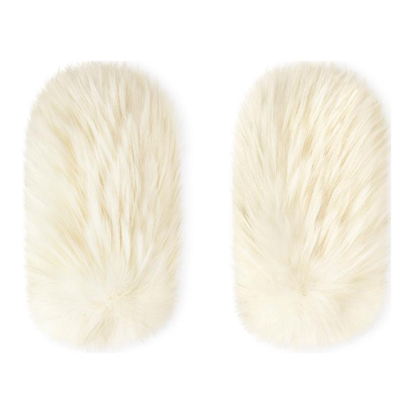 (Women) LOUIS VUITTON Cashmere Knit Gloves Solid White Design M7890A