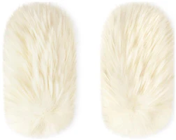 (Women) LOUIS VUITTON Cashmere Knit Gloves Solid White Design M7890A (Women) LOUIS VUITTON Cashmere Knit Gloves Solid White Design M7890A