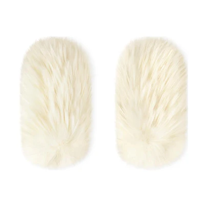 (Women) LOUIS VUITTON Cashmere Knit Gloves Solid White Design M7890A