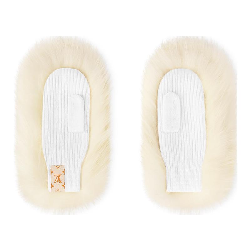 Lookbook (W) Sarung Tangan Rajut Cashmere Louis Vuitton Putih Polos. M7890A