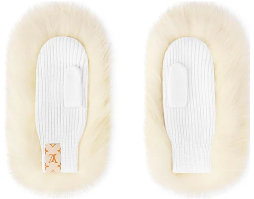 (W) Sarung Tangan Rajut Cashmere Louis Vuitton Putih Polos. M7890A Lookbook (W) Sarung Tangan Rajut Cashmere Louis Vuitton Putih Polos. M7890A