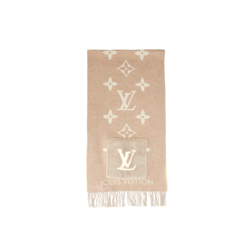 (Women) Louis Vuitton Cashmere Knit Scarf M74354
