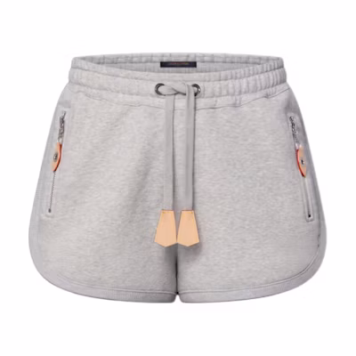 (Women) LOUIS VUITTON Casual Shorts with Drawstring Waist and Zipper Side Pockets 1AIAG8