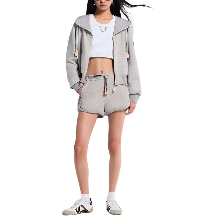 (Women) LOUIS VUITTON Casual Shorts with Drawstring Waist and Zipper Side Pockets 1AIAG6 圖 7