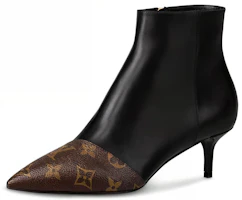 (Women) Louis Vuitton Chérie 'Pointed Zip Boot' Black Brown 1A8834 (Women) Louis Vuitton Chérie 'Pointed Zip Boot' Black Brown 1A8834
