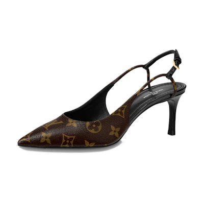 (W) LV Chérie Calfskin Buckle 'Fashion Sandal Brown'