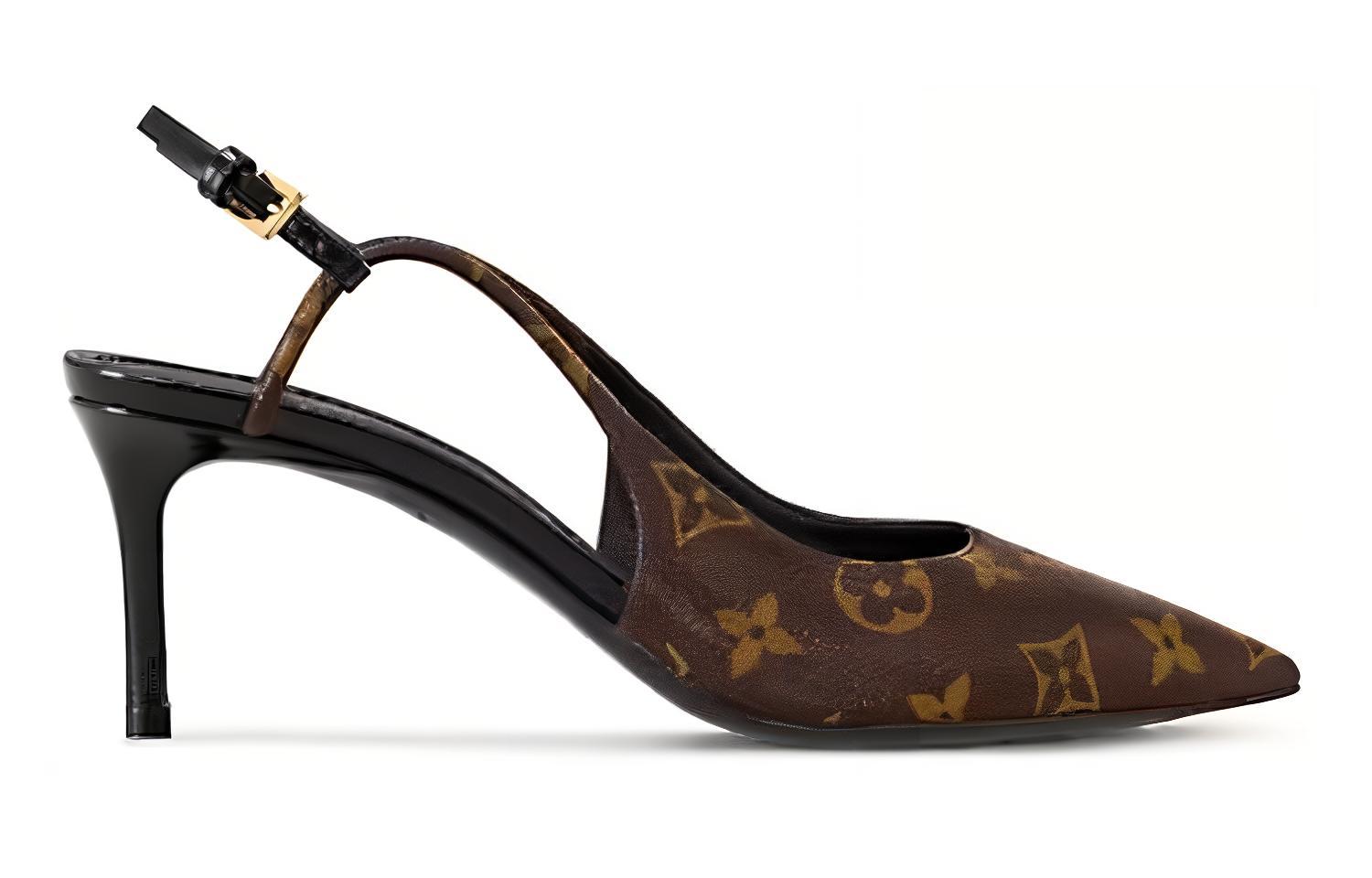 (W) LV Chérie Calfskin Buckle 'Fashion Sandal Brown' 圖 2