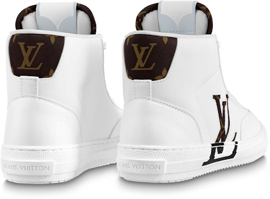 (W) Louis Vuitton Charlie Sepatu Ankle 'Putih dengan Logo Coklat di Sisi' 1AADRJ Shop (W) Louis Vuitton Charlie Sepatu Ankle 'Putih dengan Logo Coklat di Sisi' 1AADRJ