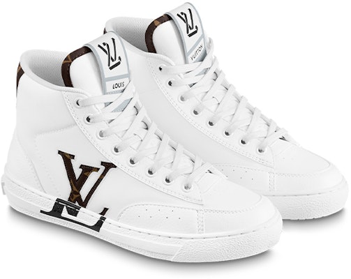 (W) Louis Vuitton Charlie Zapatillas Tobilleras 'Blancas con Logo Lateral Marrón' 1AADRJ Lookbook (W) Louis Vuitton Charlie Zapatillas Tobilleras 'Blancas con Logo Lateral Marrón' 1AADRJ