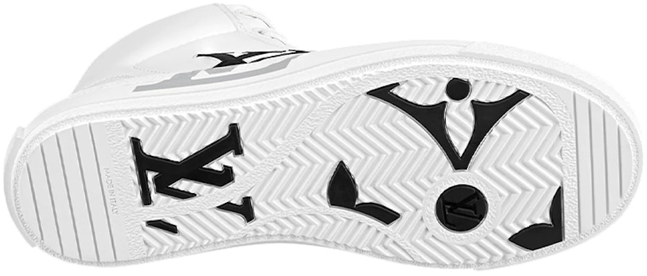 路易威登 Charlie 高筒 時尚板鞋 女款 白灰色 Shop 路易威登 Charlie 高筒 時尚板鞋 女款 白灰色