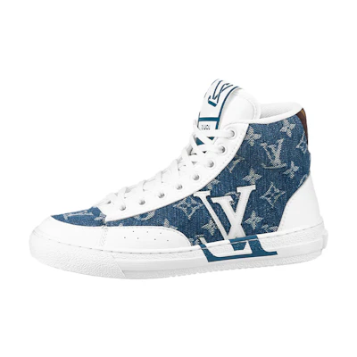 (W) LV Charlie Ankle Sneakers 'White Denim Monogram'