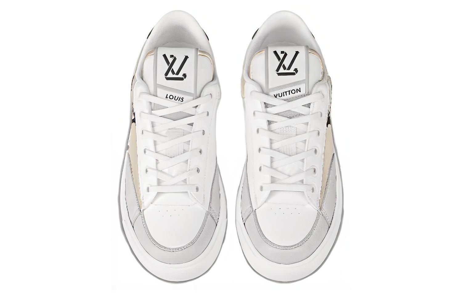 Shop 路易威登 Charlie 低幫綁帶板鞋 女款 白金