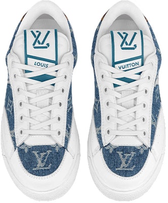 (W) Louis Vuitton Charlie Sepatu 'Putih dengan Motif Monogram Denim' 1A9S44 Shop (W) Louis Vuitton Charlie Sepatu 'Putih dengan Motif Monogram Denim' 1A9S44