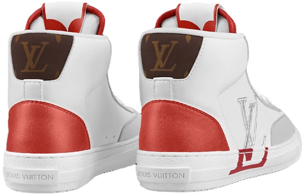 (W) Sneaker Tinggi Louis Vuitton Charlie 'Putih Merah' 1A9S4K Lookbook (W) Sneaker Tinggi Louis Vuitton Charlie 'Putih Merah' 1A9S4K