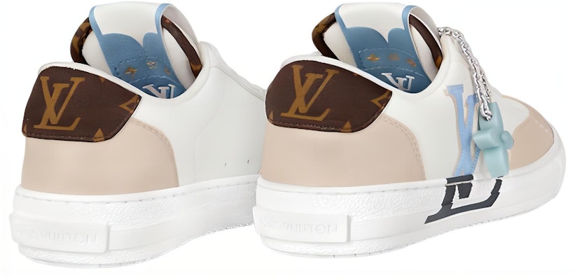 LOUIS VUITTON Charlie 圓頭繫帶 低筒 帆布鞋 女款 白色 Shop LOUIS VUITTON Charlie 圓頭繫帶 低筒 帆布鞋 女款 白色