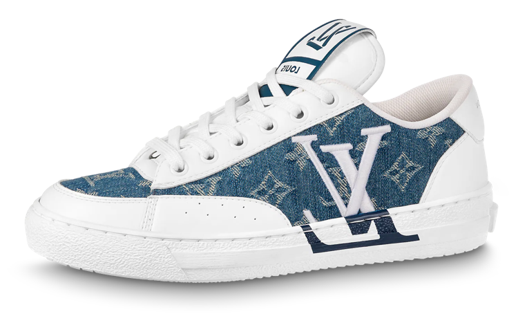 (Women) Louis Vuitton Charlie Sneakers 'White Denim Monogram' 1AAW2A